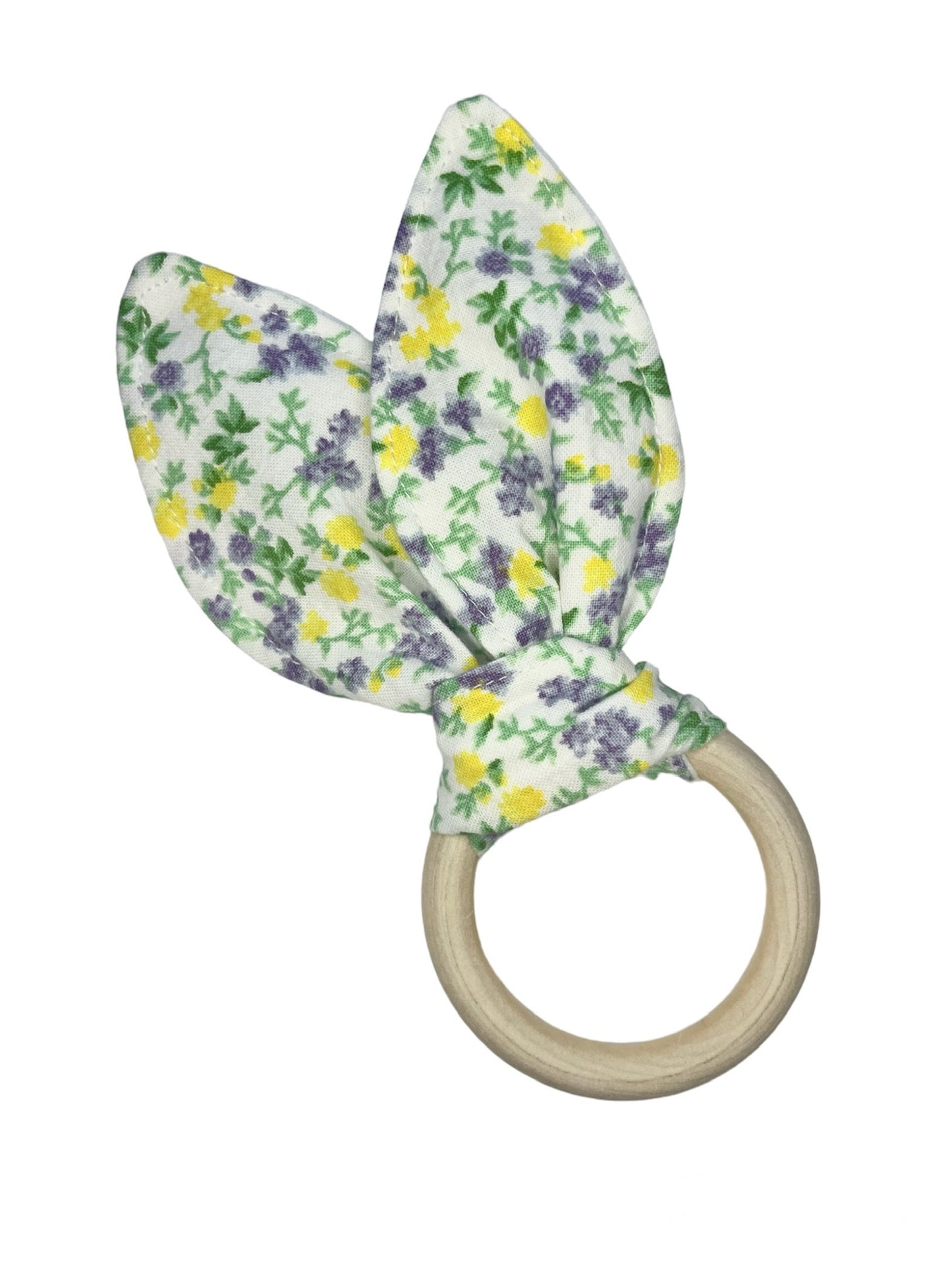 Lemon and Lavender Floral Crinkle Teether!