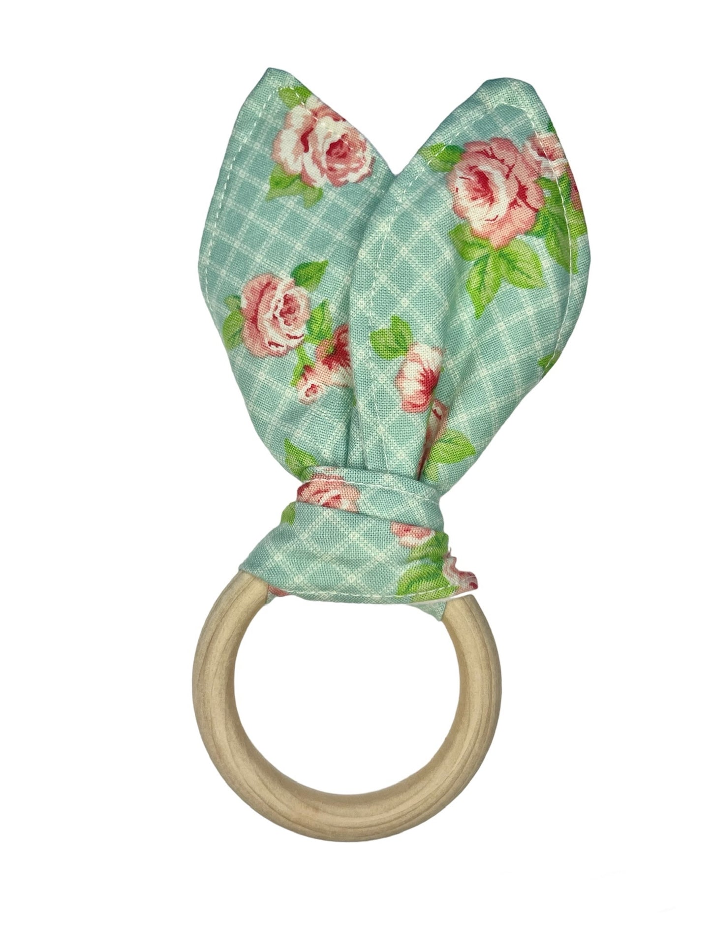 Teal Rose Crinkle Teether!