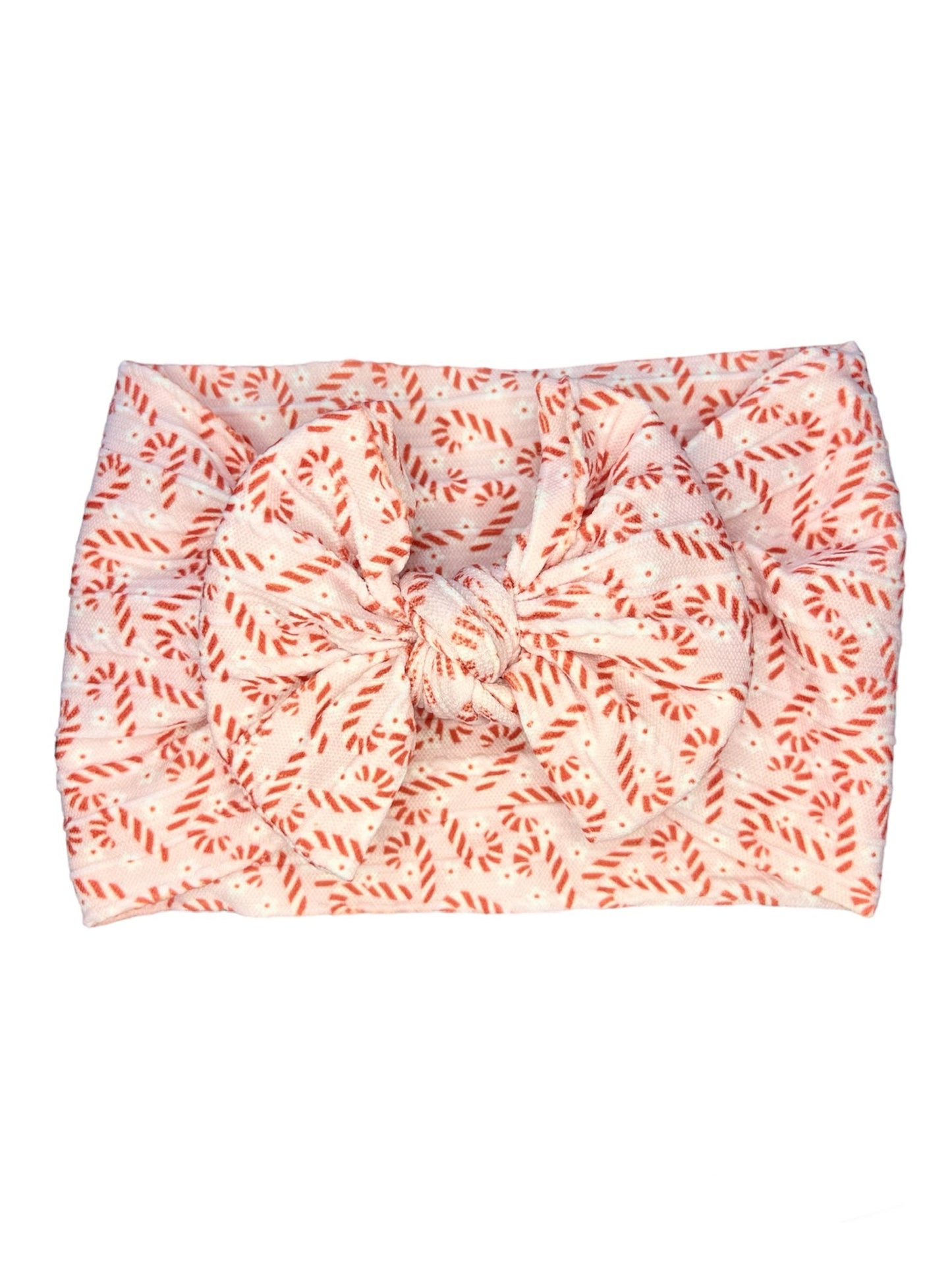 Pink Candy Cane Cable Knit Headband!