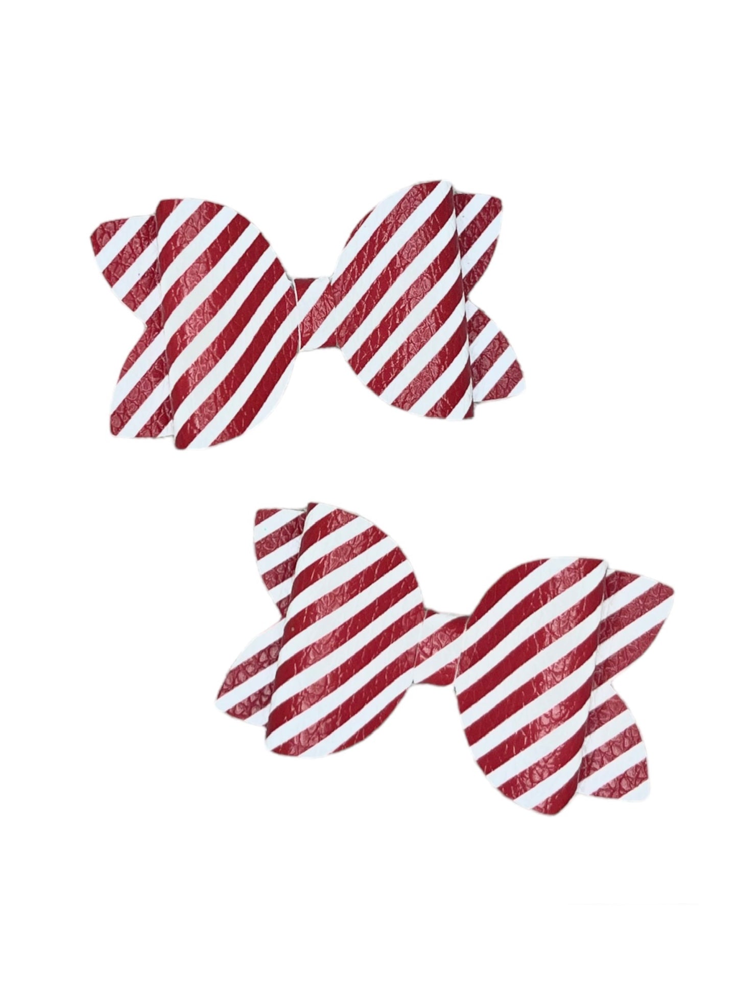 Candy Cane Pigtail Bows!