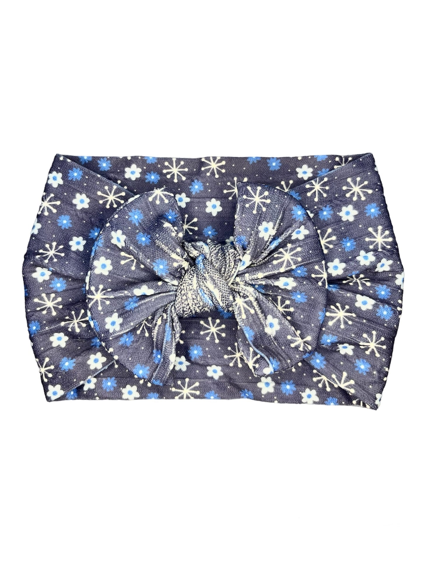Blue Snowflake Cable Knit Headband!