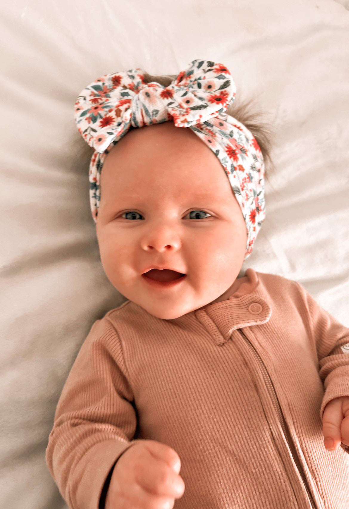 Cable Knit Headbands - Red Floral!