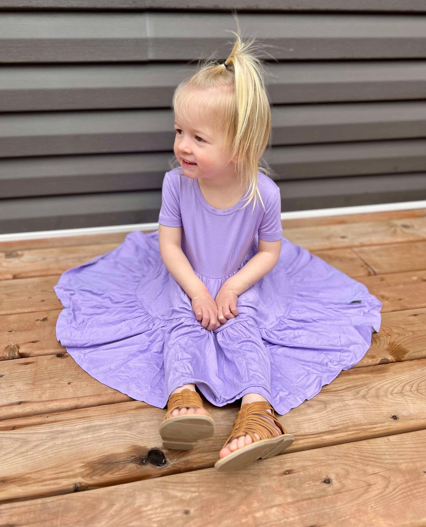 Amethyst Bamboo Twirl Dress