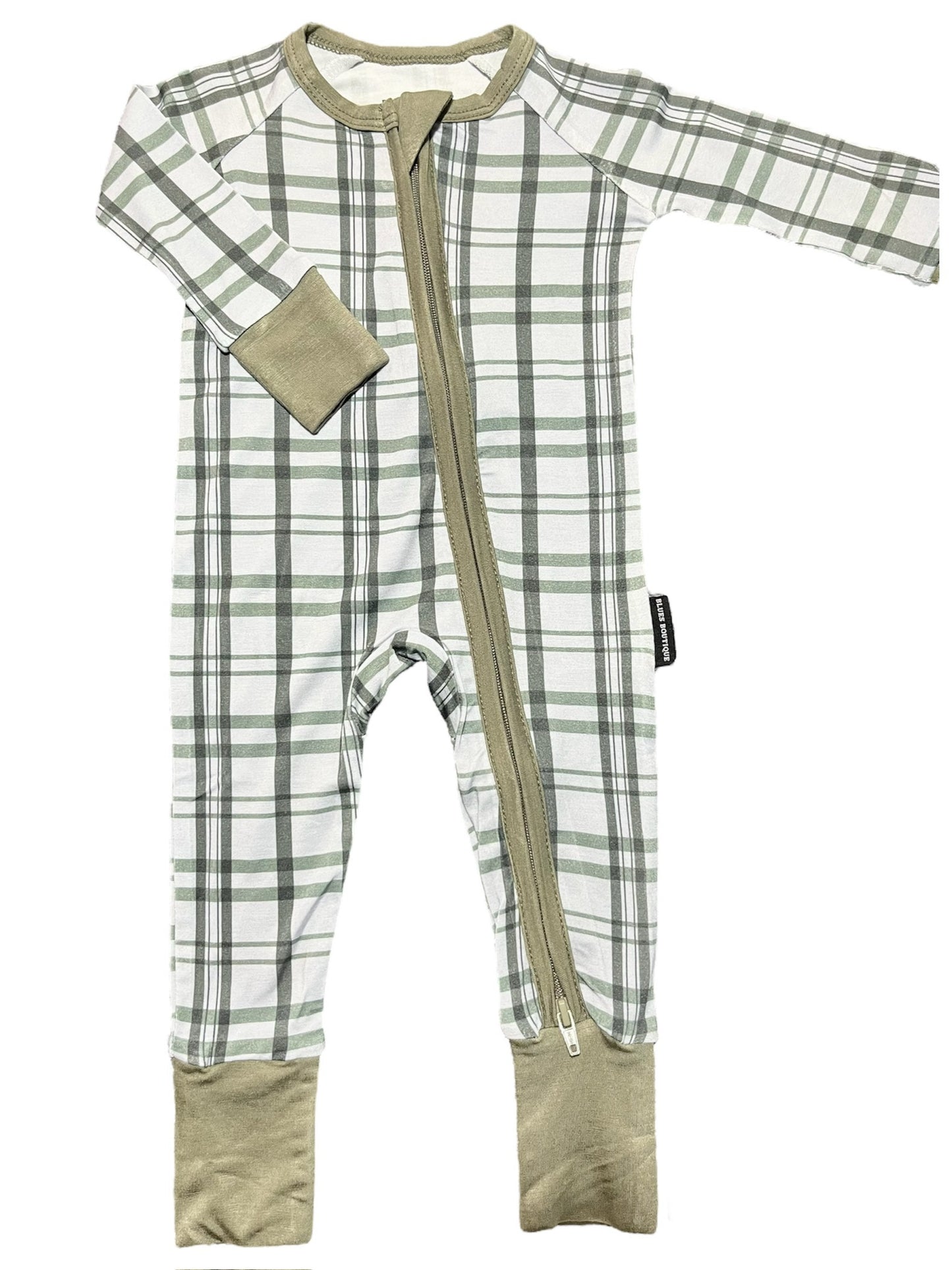 Sage Plaid Bamboo Sleeper!