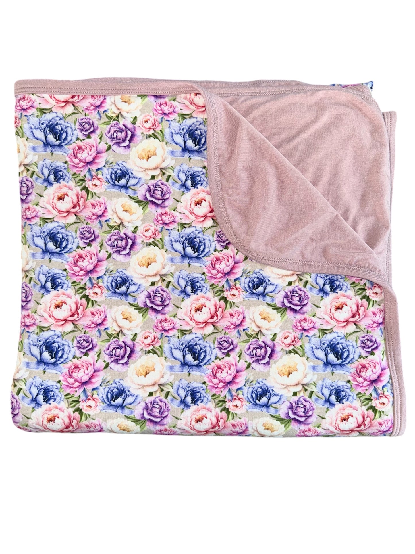 Peonies Bamboo Blanket