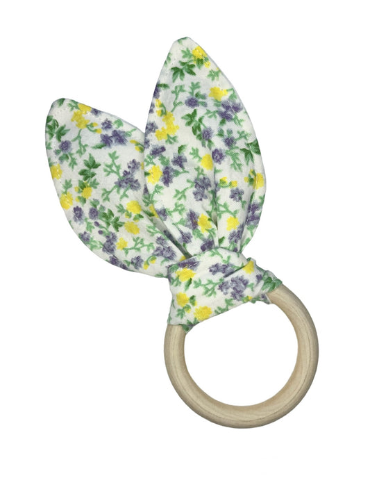 Lemon and Lavender Floral Crinkle Teether!