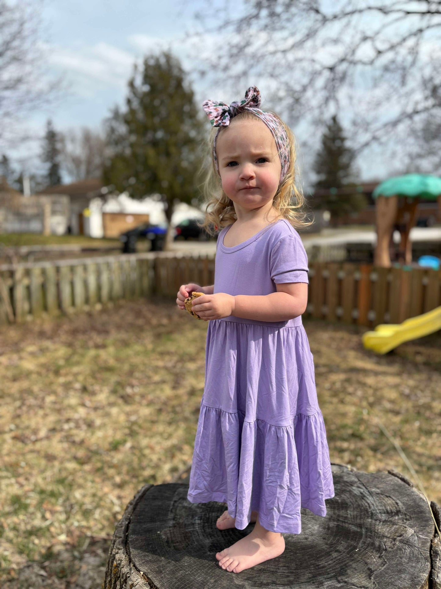 Amethyst Bamboo Twirl Dress