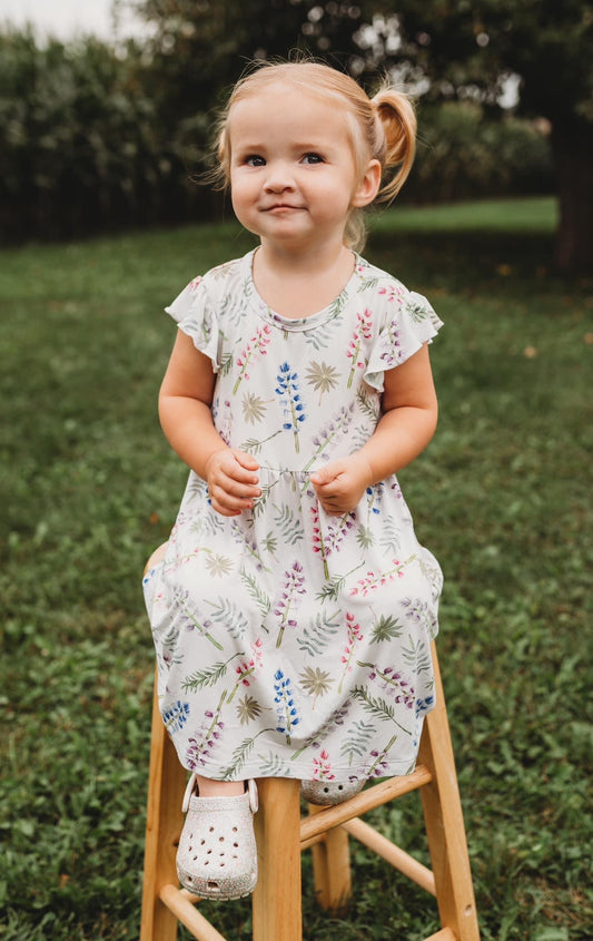 Bamboo Twirl Dress - Lupins