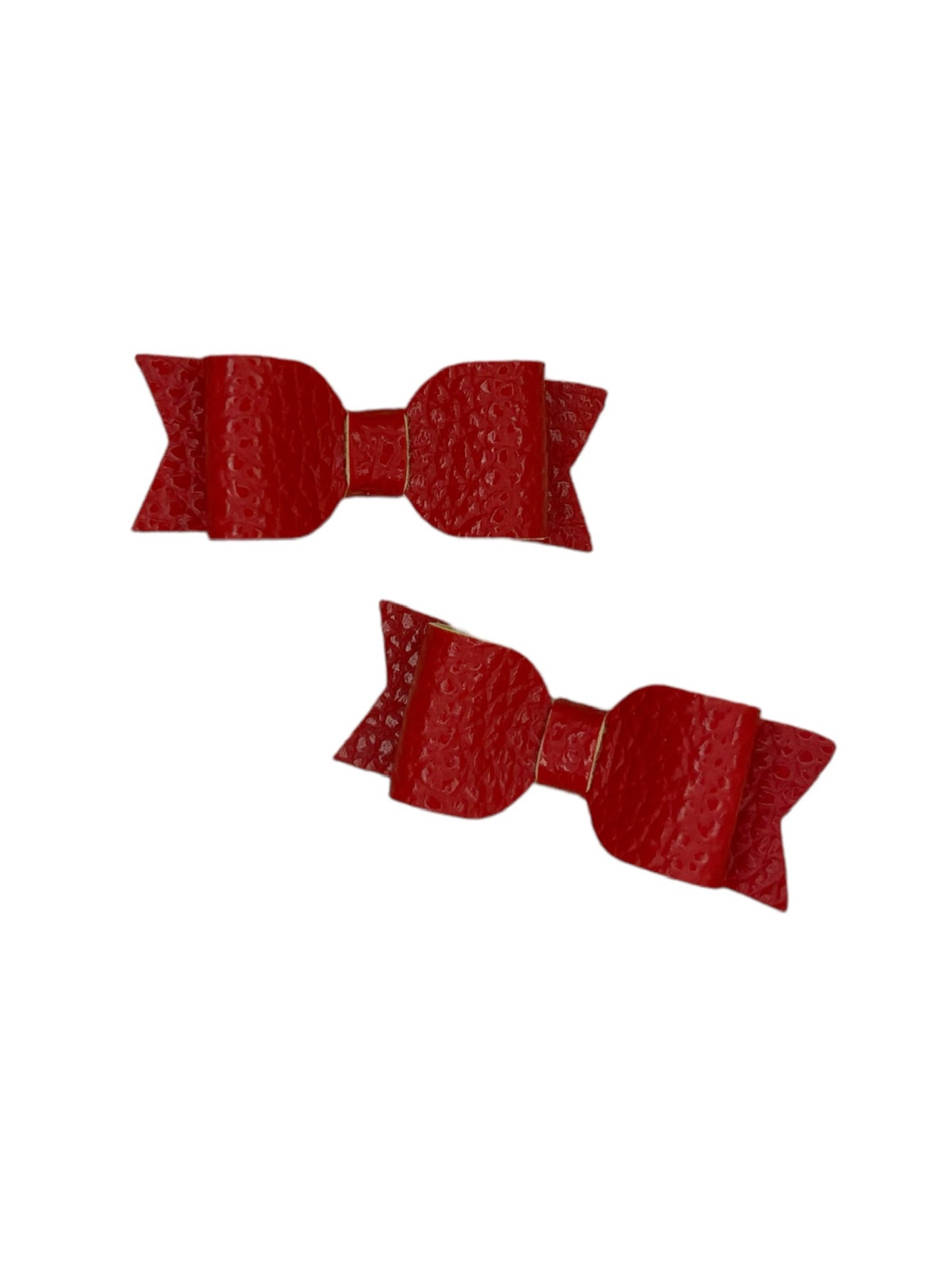 Red Micro Pigtail Bows!
