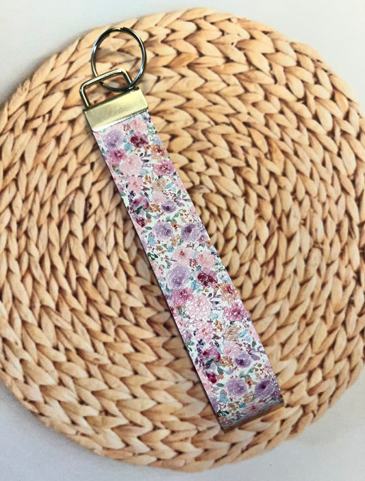 Spring Floral Wristlet Keychain!
