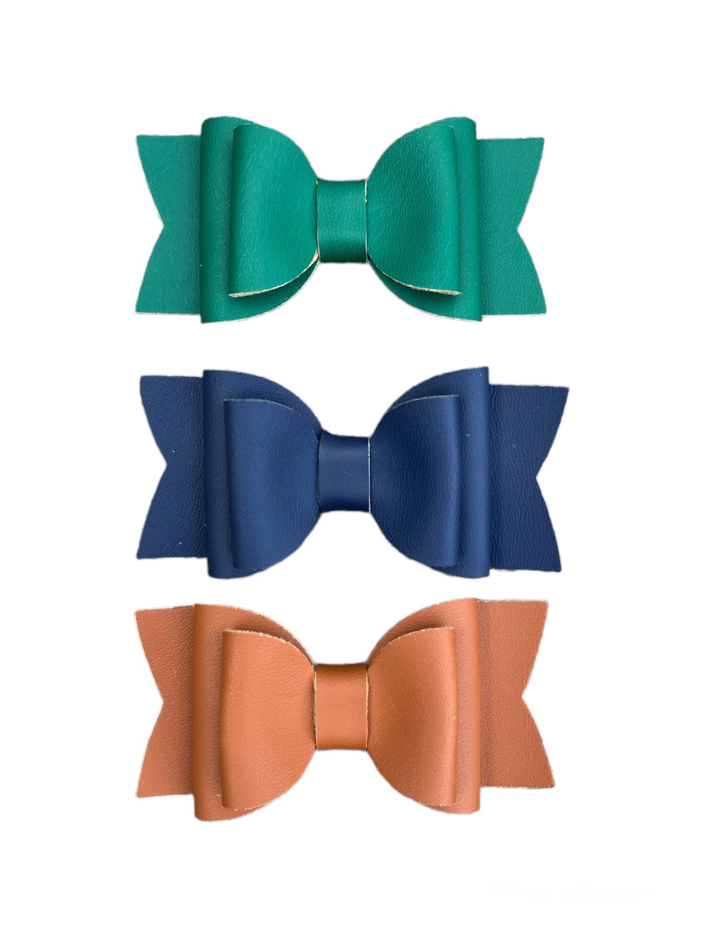 Smooth Faux Leather Classic Bows!