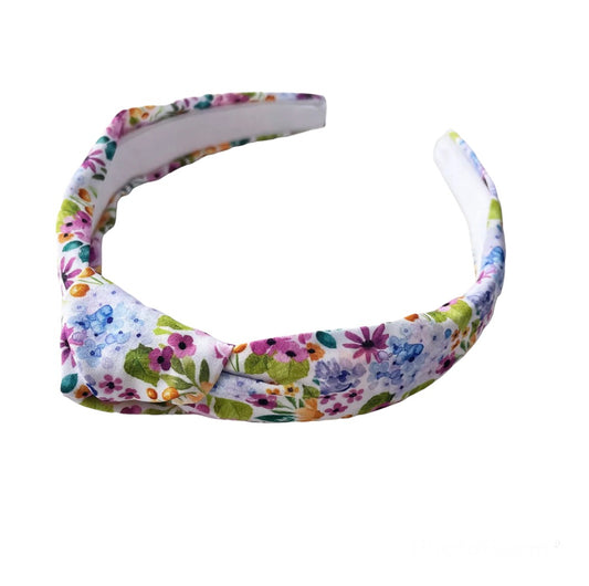 Colourful Floral Knotted Hard Headband!